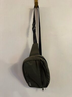 obe Olive Green Women's Sling Belt Bag with Adjustable Strap